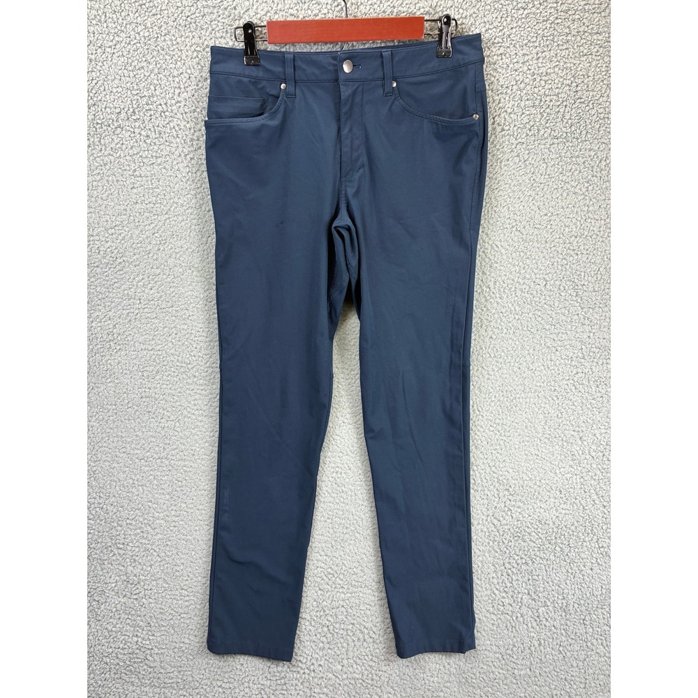 Lululemon ABC Warpstreme Pants Mens 30 Navy Blue Athleisure Travel Active Casual